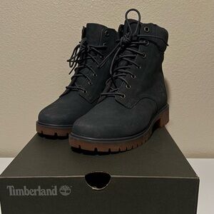 TIMBERLAND Women's Jayne 6 IN Waterproof Boot - Dark Grey Nubuck